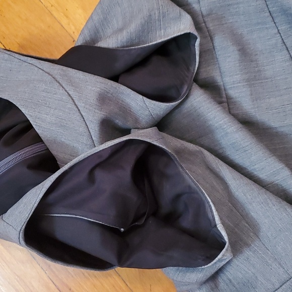 J. Crew Factory Suit grey wool blend sleeveless dress. Size 4. - Picture 11 of 12